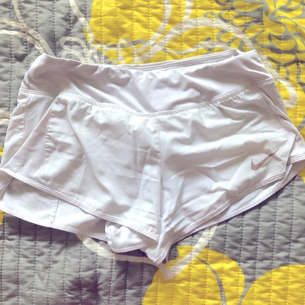 White Nike Dri-fit shorts